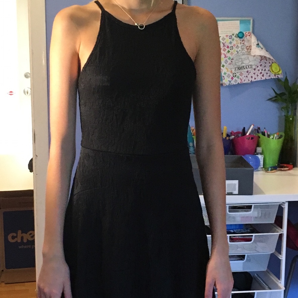 Black lace LA Hearts dress